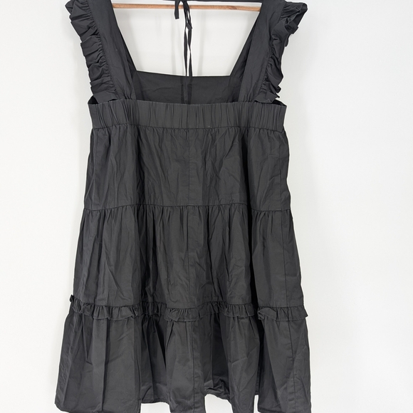 Gray Tiered Ruffle‎ Mini Sundress - Picture 8 of 12